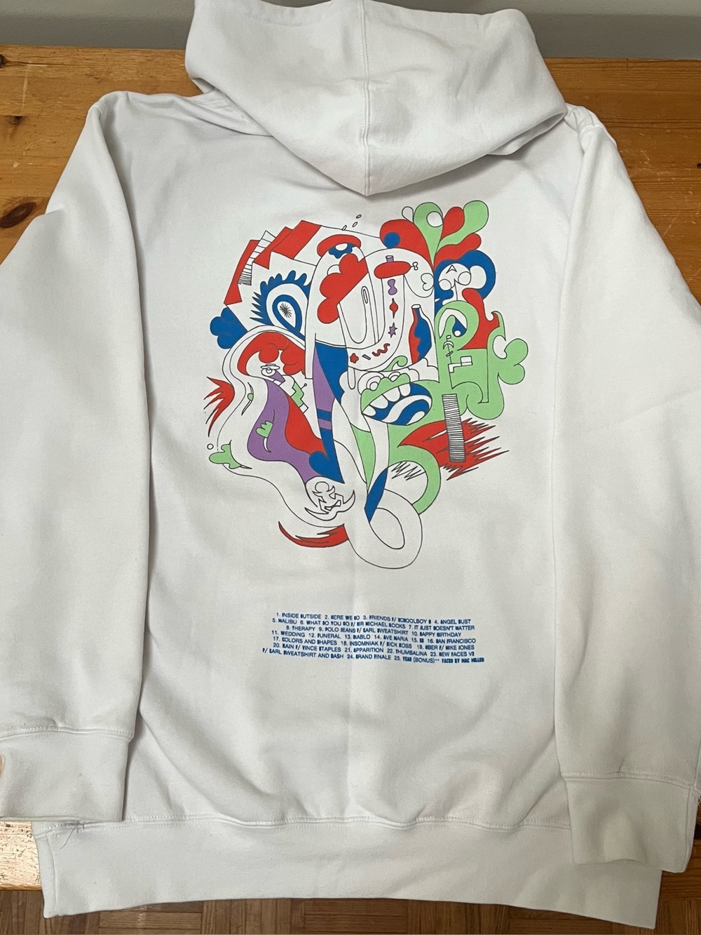 Mac Miller Faces Letters Hoodie